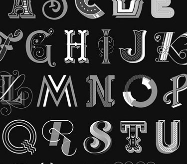 Couverture de livre - Création de caractère de typographie